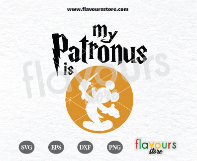 My Patronus is Mickey Mouse, Harry Potter SVG Cut File, Cricut Silhouette