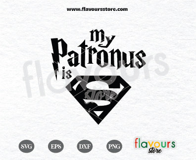 My Patronus is Superman, Harry Potter SVG Cut File, Cricut Silhouette