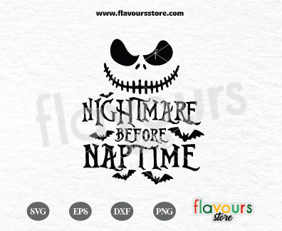 Nightmare before Naptime, Jack Skellington Svg, Nightmare Before Christmas, Svg Cut File Cricut