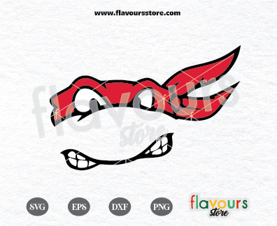 Ninja Turtles Face Mask Raphael Svg, Teenage Mutant Ninja Turtles Svg