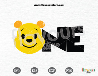Pooh 1st Birthday Svg, Winnie The Pooh Happy Birthday Svg Cut File  