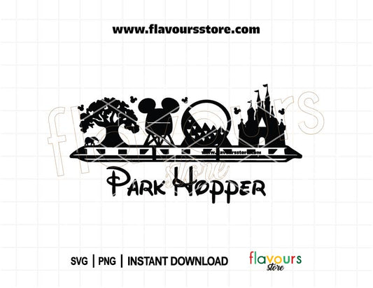 Park Hopper SVG PNG, Travel & Vacation SVG, Mouse Ears Design, Best Day Ever Cut File for Cricut & Sublimation