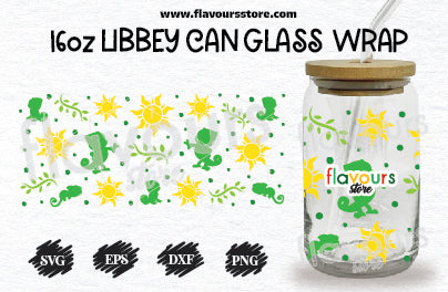 Pascal Tangled Inspired svg, 16oz Libbey Can Cup Wrap, Pascal Tangled PNG Sublimation