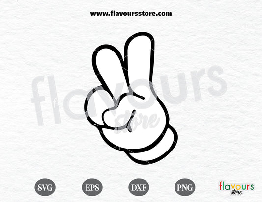 Peace, Mickey gloves free svg, Disney svg free, Disney svgs free - FREEBIE