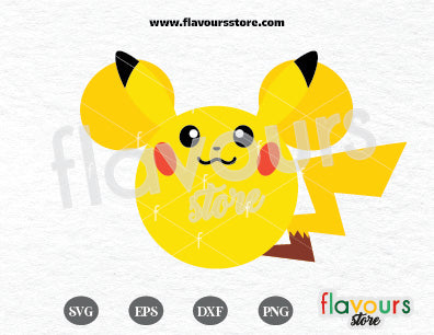 Pikachu Ears, Pokemon SVG Cut File