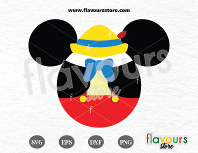 Pinocchio Mickey Ears, SVG Cut Files