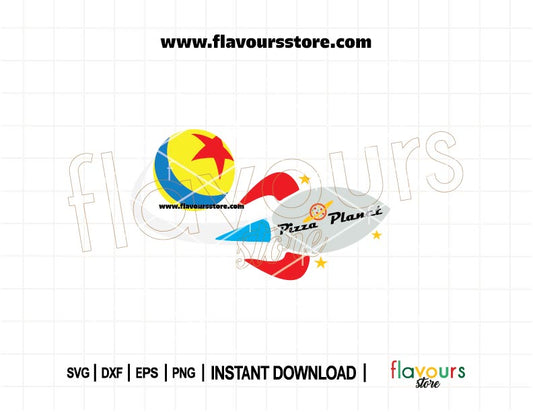 Pizza Planet Rocket Toy Story SVG Cut File for Cricut and Silhouette – Disney Pixar Space Theme Clipart