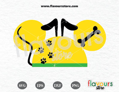 Pluto Hat Ears SVG File