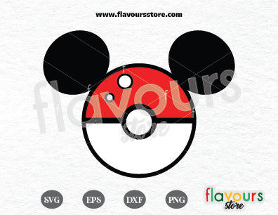 Pokeball Ears, Pokemon SVG Cut File