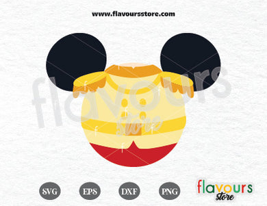 Prince Charming Mickey Ears SVG Cut Files