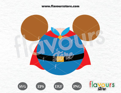 Prince Phillip Mickey Ears, Sleeping Beauty SVG Cut Files