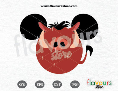 Pumba Ears SVG Cut File
