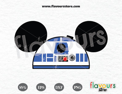 R2D2 Hat Ears, Star Wars SVG Cut File