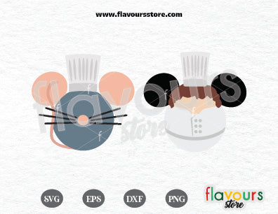 Ratatouille Ears Bundle SVG Cut File