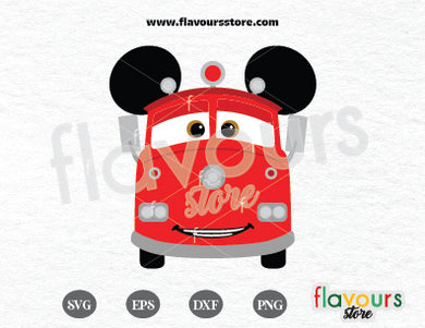 Red Mickey Ears, Disney Pixar Cars SVG File