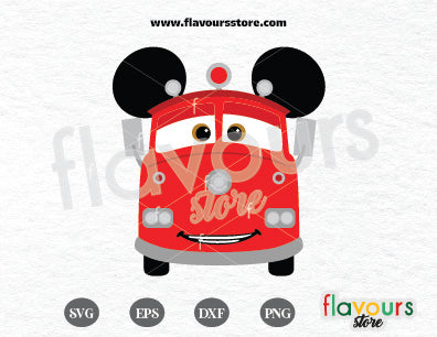 Red Mickey Ears, Disney Pixar Cars SVG File