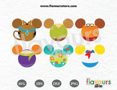 Scooby Doo Mickey Ears Bundle, SVG Cut File