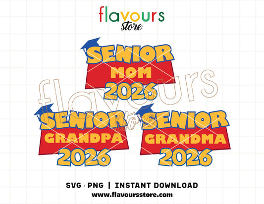 Senior Story SVG, Mom, Grandma, Grandpa, Toy Story Graduation 2026 Cut File