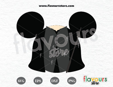Professor Snape, Mickey Ears - SVG Cut File 