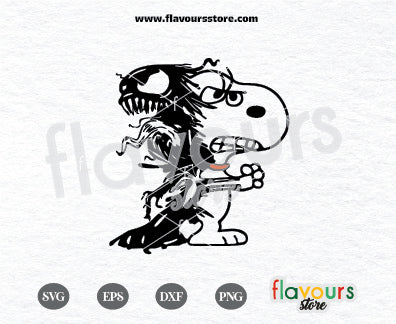 Snoopy Venom Svg, Horror Svg, Halloween SVG Cut File 