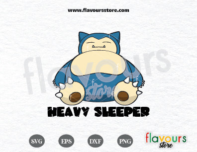 Heavy Sleeper Svg, Snorlax Pokemon, Pokemon Cartoon Svg, Anime Japan Svg, SVG Cut File Cricut