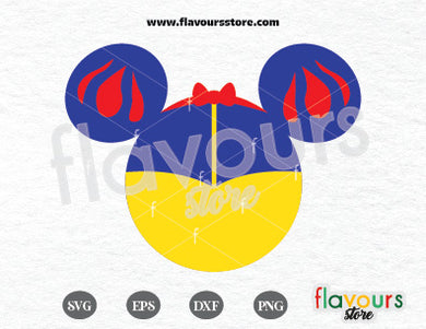 Snow White Ears, Disney Princess SVG Cut Files