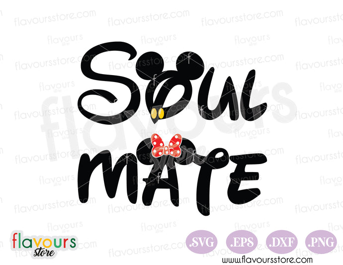 Soul Mate Mickey Ears SVG Clipart
