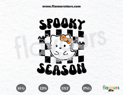 Hello Kitty Ghost SVG | Halloween | Spooky Season | SVG Cut File Cricut Silhouette