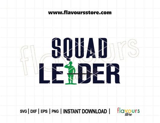 Buzz Lightyear Squad Leader SVG cut file inspired by Toy Story, perfect for Cricut and Silhouette space-themed crafts, birthday shirts, and DIY projects.