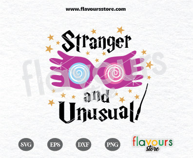 Stranger and Unusual, Luna Lovegood glasses SVG Cut File Cricut