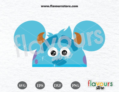 Sulley Hat Ears, Monster Inc SVG Cut Files