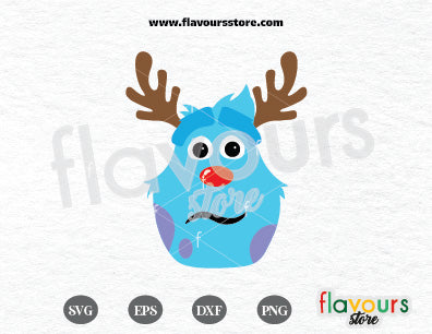 Sulley Reindeer, Christmas SVG Cut File