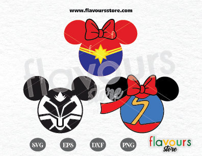 The Marvels Ears Bundle SVG Cut File