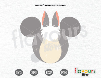 Thumper Bambi Mickey Ears SVG Cut File