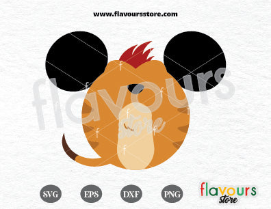 Timon Ears SVG Cut File