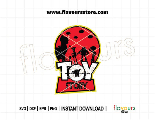 Toy Story Jurassic Park logo SVG cut file for Cricut and Silhouette. Dinosaur-themed design for Toy Story and Jurassic Park fans. Perfect for DIY shirts, party decor, and personalized gifts.