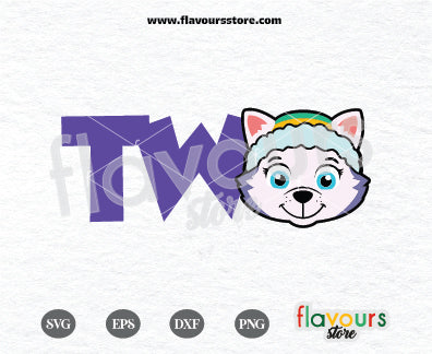 Two, Everest Paw Patrol, Kids cartoon Svg, Paw Patrol Cartoon Svg, Paw Patrol SVG Cut File