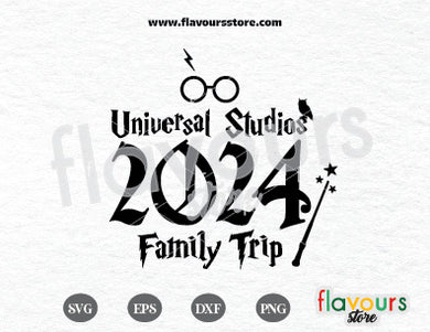 Universal Studios 2024 Family Trip, Potter Fan SVG Cut File