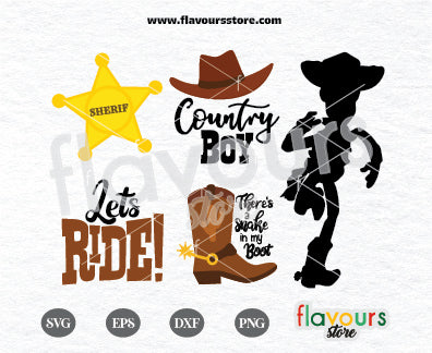 Woody, Toy Story Bundle SVG Cut File