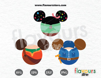 Wreck it Ralph Ears Bundle SVG Cut File