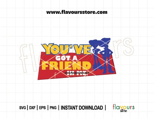 "You’ve Got a Friend in Me" Woody and Jessie SVG — Toy Story cut file for Cricut and Silhouette.