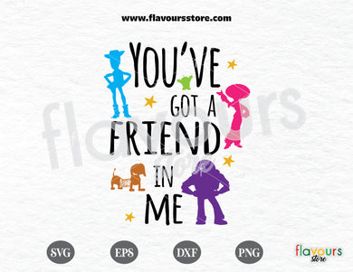 You've Got A Friend In Me All Characters, Toy Story Svg File For Silhouette and Cricut