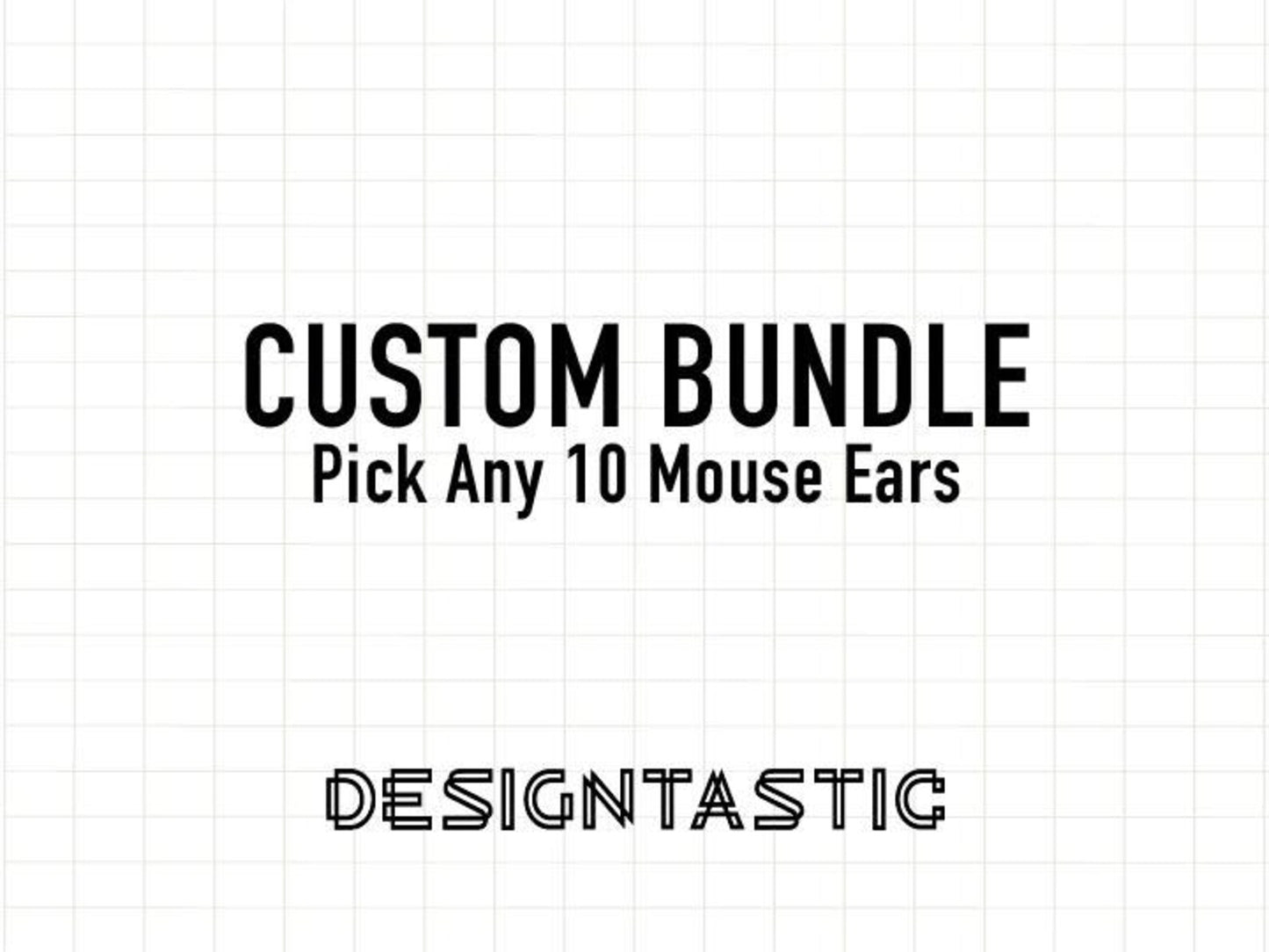 Get your CUSTOM SVG EARS Bundle Design, Cut File Cricut Silhouette