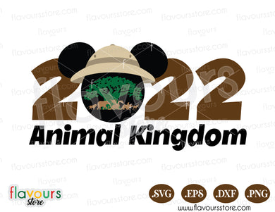 2022 Animal Kingdom Mickey Safari SVG Clipart