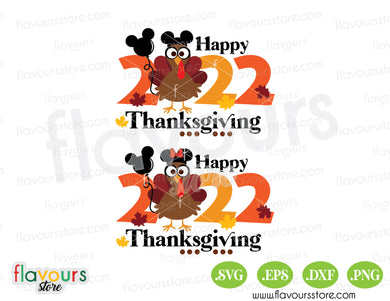 Mickey Turkey SVG Disney Thanksgiving SVG Clipart