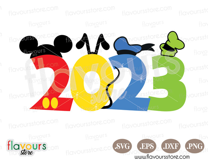 Disney Club 2023 Vacation Family SVG