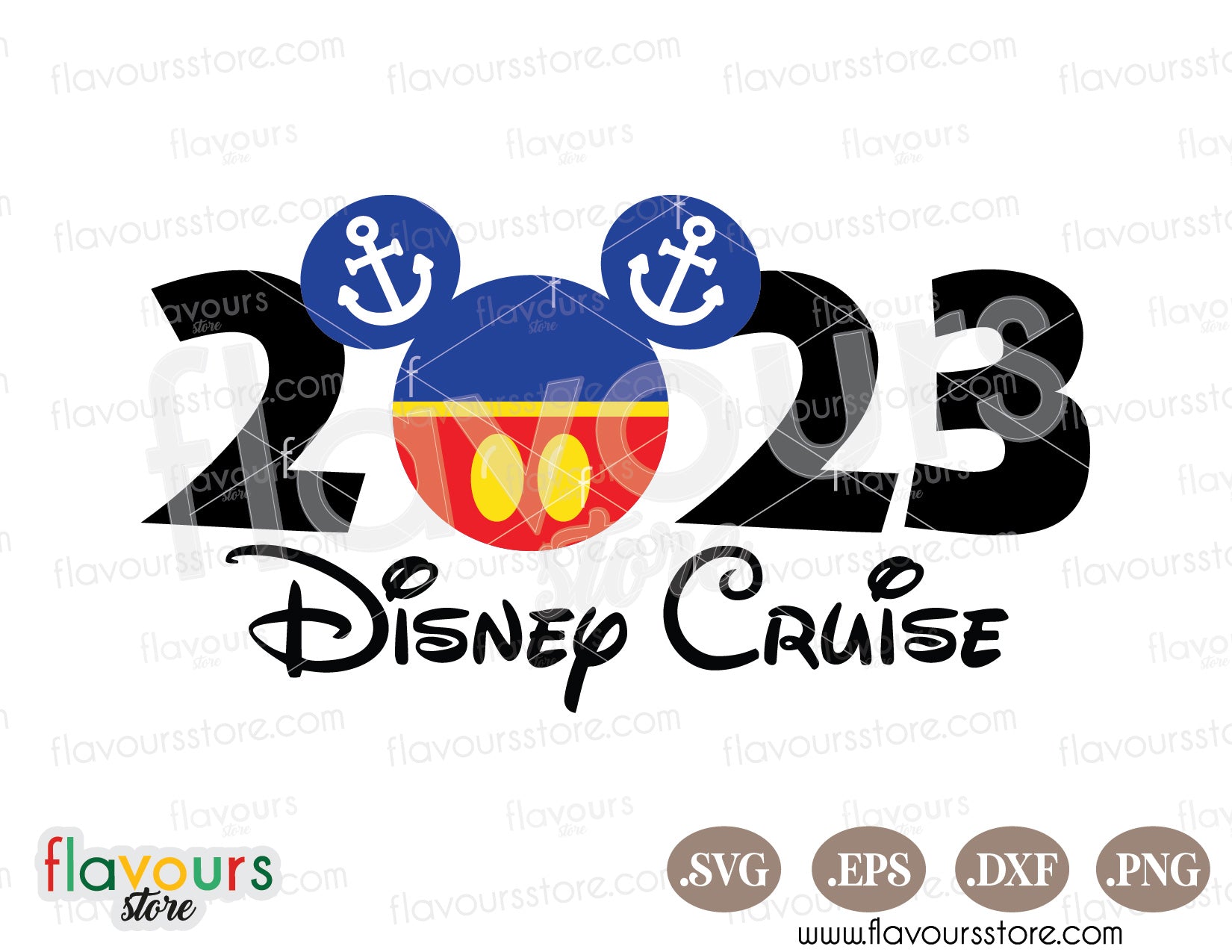 2023 Disney Cruise, Mickey Anchor SVG Cut Files – FlavoursStore