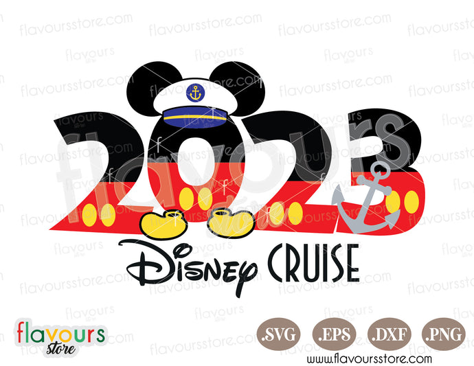2023 Disney Cruise Trip Mickey Captain SVG