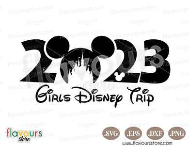 2023 Disney Girls Trip SVG, Mickey Ears SVG Cut Files
