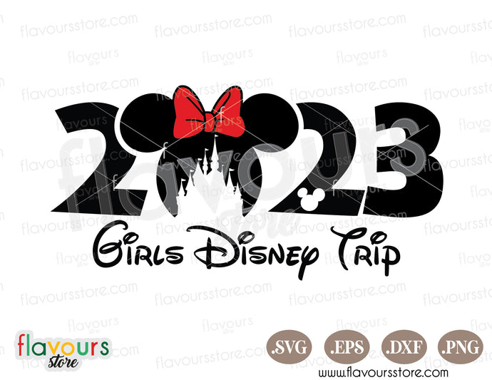 2023 Disney Girls Trip SVG, Minnie Ears SVG Cut Files